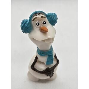 Disney Frozen OLAF SNOWMAN 2' Toy MiniFigure Hard Plastic Character Cake Topper